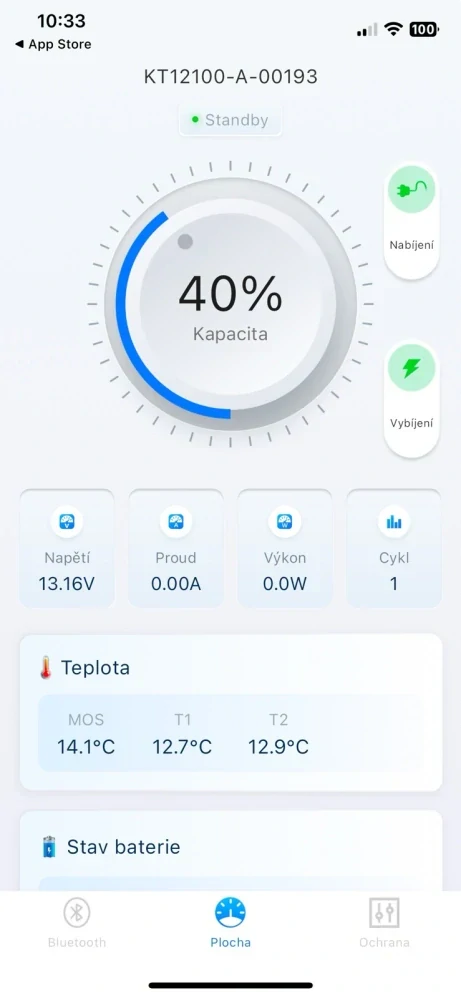 ❄️Baterie Kon-Tec KT-LFP12100-GL Green Line Lithium-železo-fosfátová LiFePO4 baterie 12V, 12,8V 100Ah, 1280Wh - Wireless BMS System + funkce ohřevu baterie | Aplikace v češtině